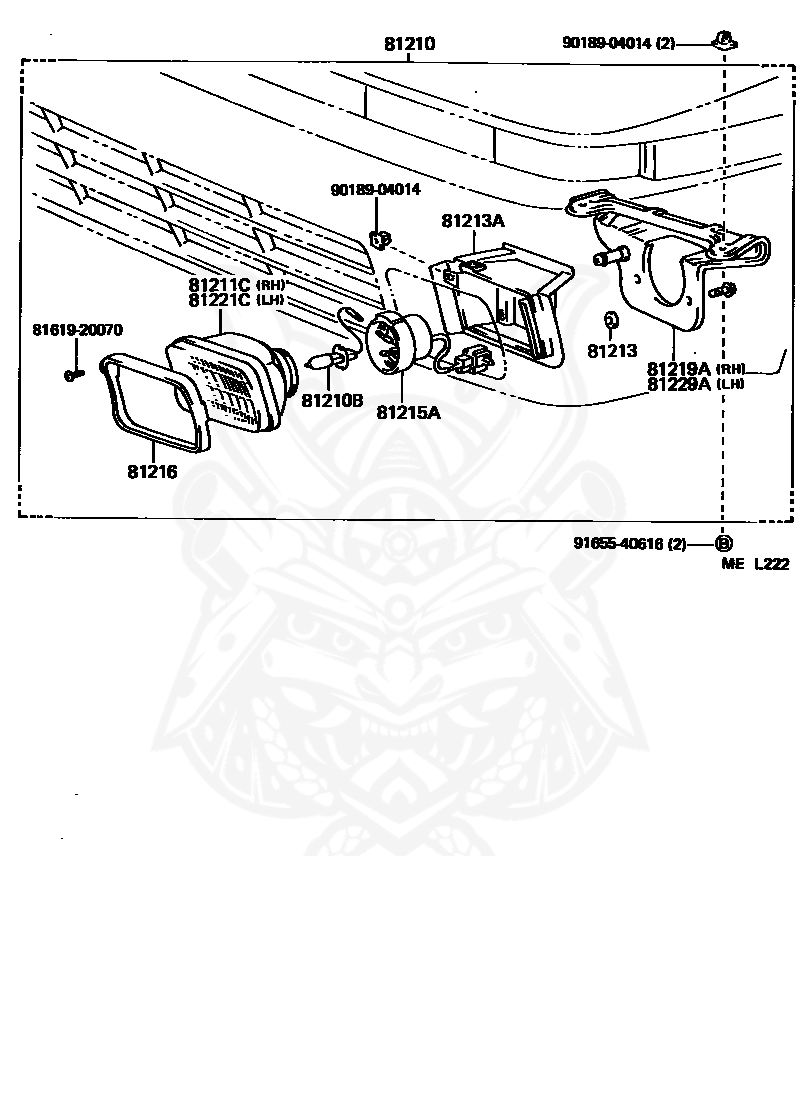 Toyota - Bulb, Fog Lamp